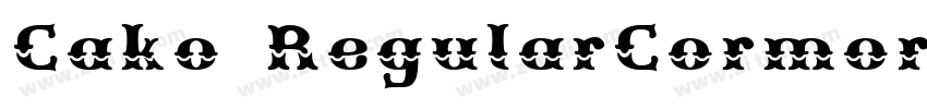Cako RegularCormoran字体转换